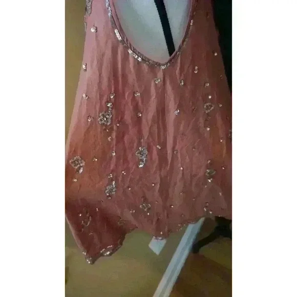 Free People Copper Starry Night Tunic – Sleeveless Boho Summer Top (M) - Picture 9 of 16